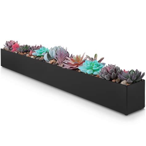 metal planting boxes|small metal plant pots.